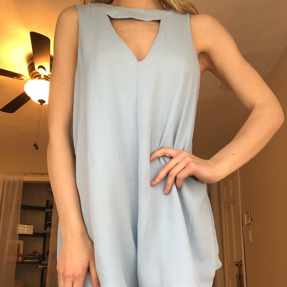 Sky blue romper